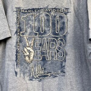 Harley Davidson Vintage Y2K 100 Years Daytona Bike Week 2003 T Shirt Men's XL